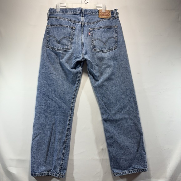 Levi's Other - Levi's VTG Jeans Mens 35x30 Fits 33x27 Blue 501 Straight Button Fly 90s